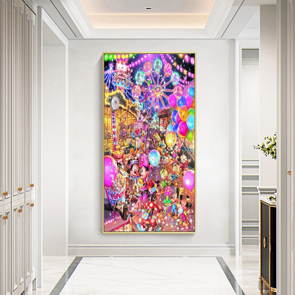 Disney Mickey Minnie - Full Round Drill Diamond Painting 30*50CM