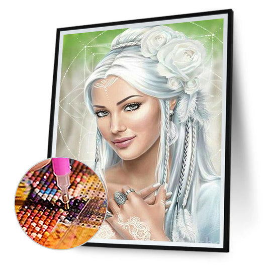 Gray Elves - Full Round Drill Diamond Painting 30*40CM