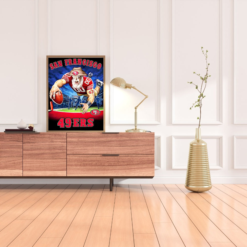 San Francisco 49Ers Football Team - Full Round Drill Diamond Painting 30*40CM