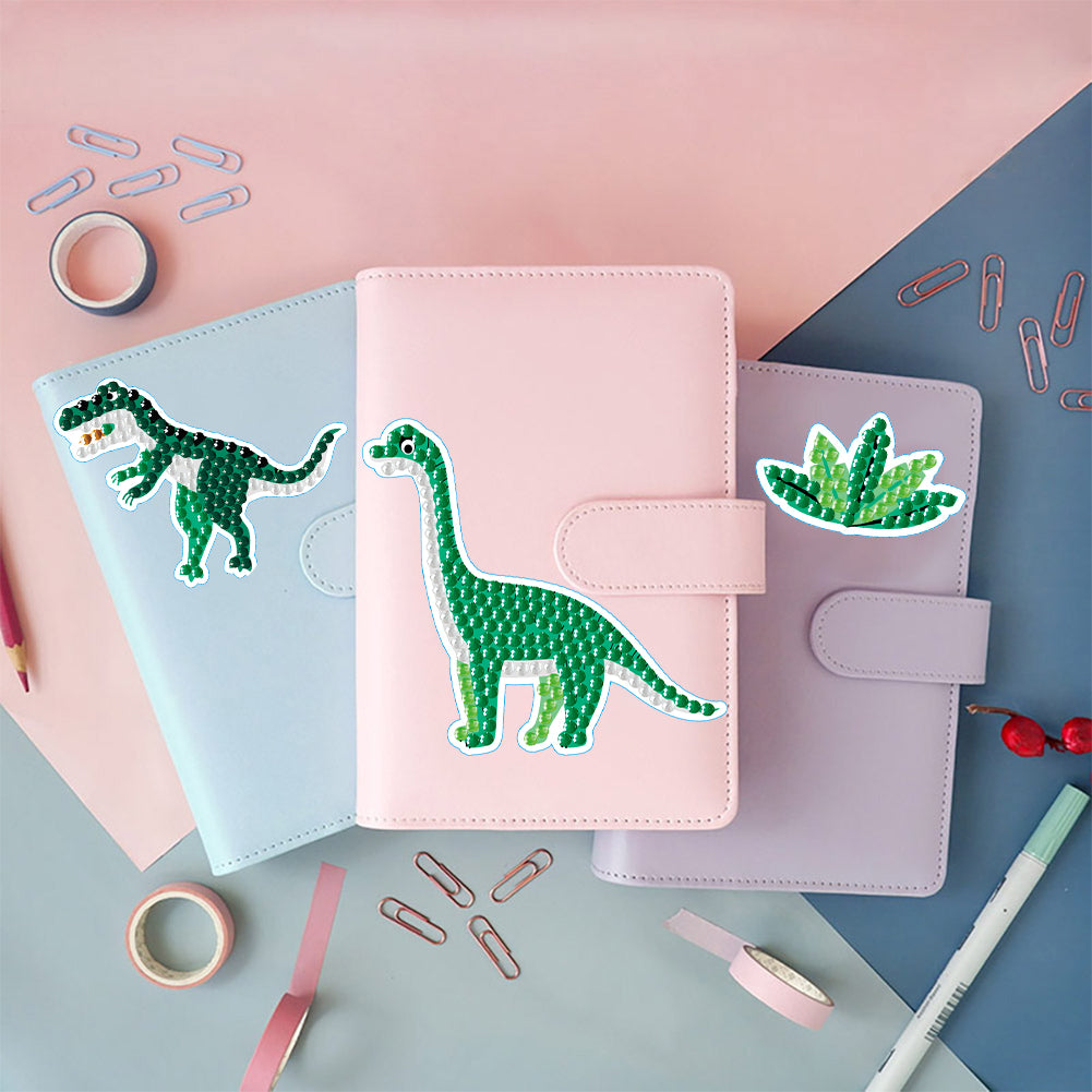 2 Sheets Diamonds Painting Sticker Crafts DIY Art Cartoon Paster Home Decoration