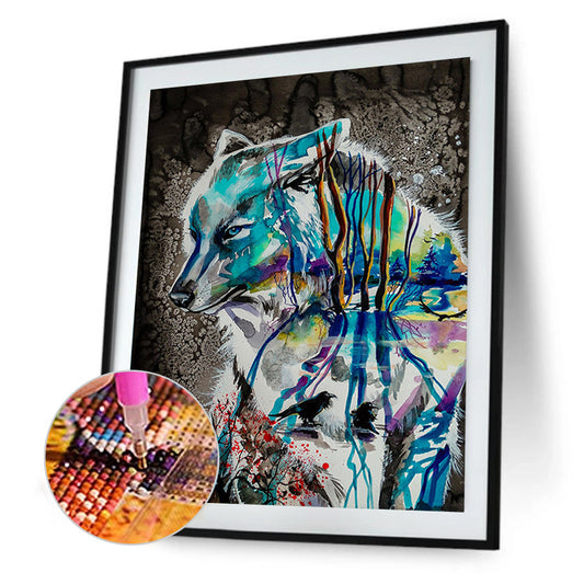 Wolf - Full Round Drill Diamond Painting 30*40CM