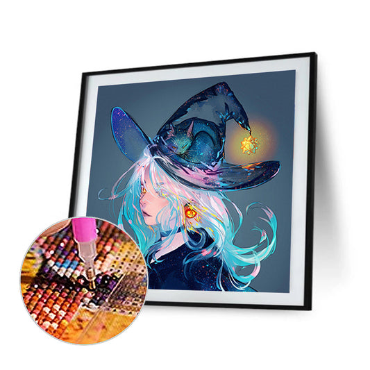 Anime Girl - Full Round Drill Diamond Painting 40*40CM