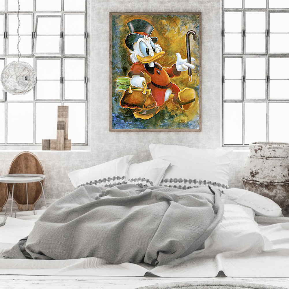 Scrooge Mcduck - Full Round Drill Diamond Painting 40*50CM