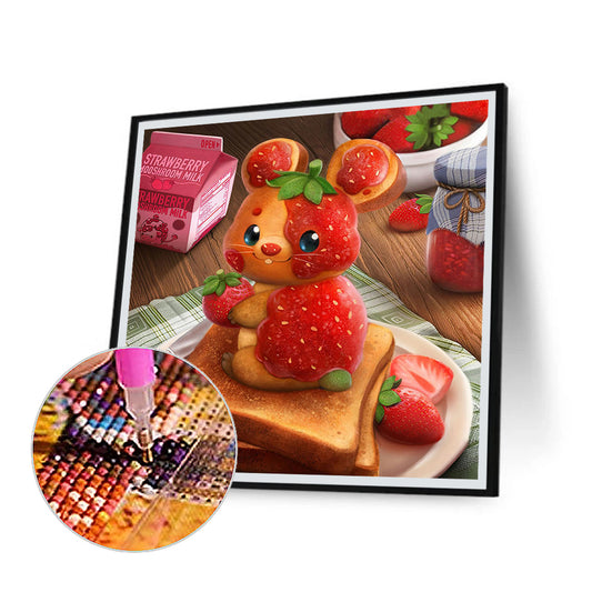 Strawberry Toast - Full Square Drill Diamond Painting 30*30CM
