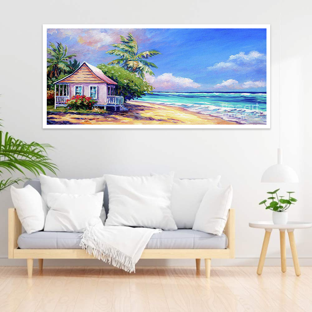 Breeze Floats On The Sea - Full Round Drill Diamond Painting 80*40CM