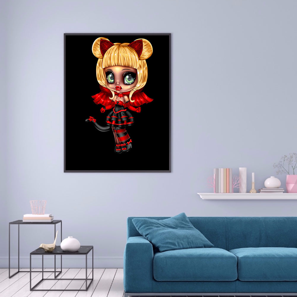 Gothic Doll - Full Round Drill Diamond Painting 30*40CM