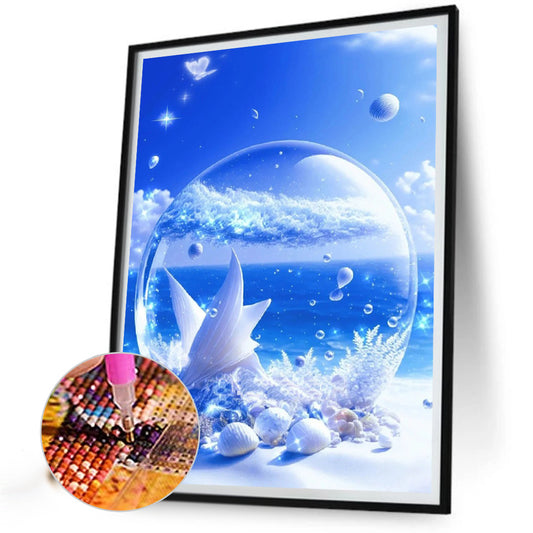 Beach Scenery - Full Round Drill Diamond Painting 30*40CM