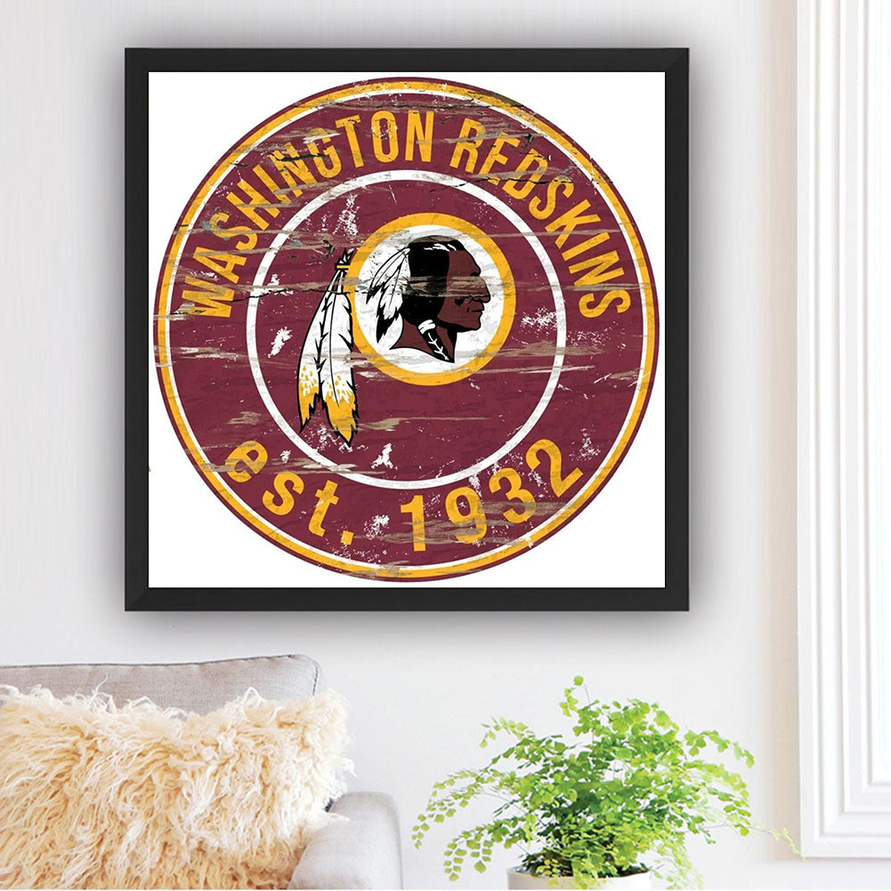 Washington Commanders American Football Team Soccer Team - Full Round Drill Diamond Painting 30*30CM
