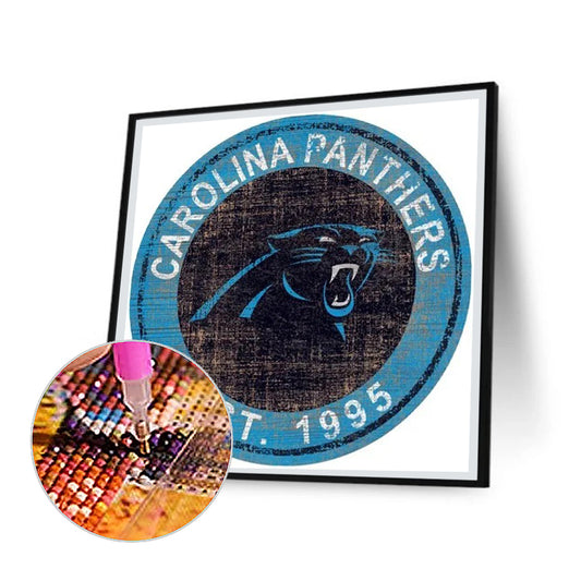 Carolina Panthers - Full Round Drill Diamond Painting 30*30CM