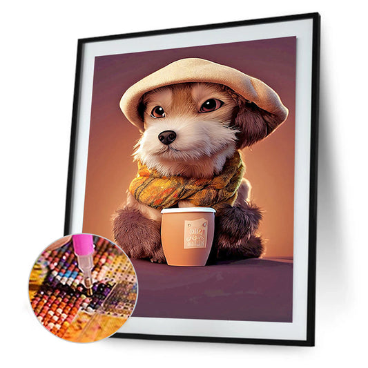 Cartoon Puppy - Full Round Drill Diamond Painting 30*40CM