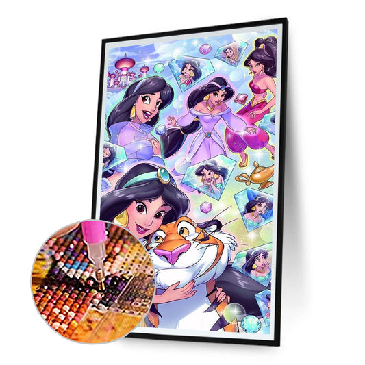 Disney Princess Jasmine - Full Round Drill Diamond Painting 40*60CM