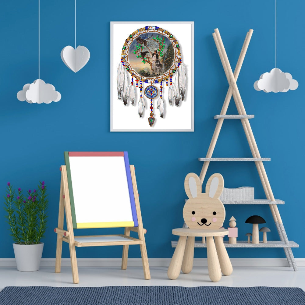 Dreamcatcher - Special Shaped Drill Diamond Painting 30*40CM