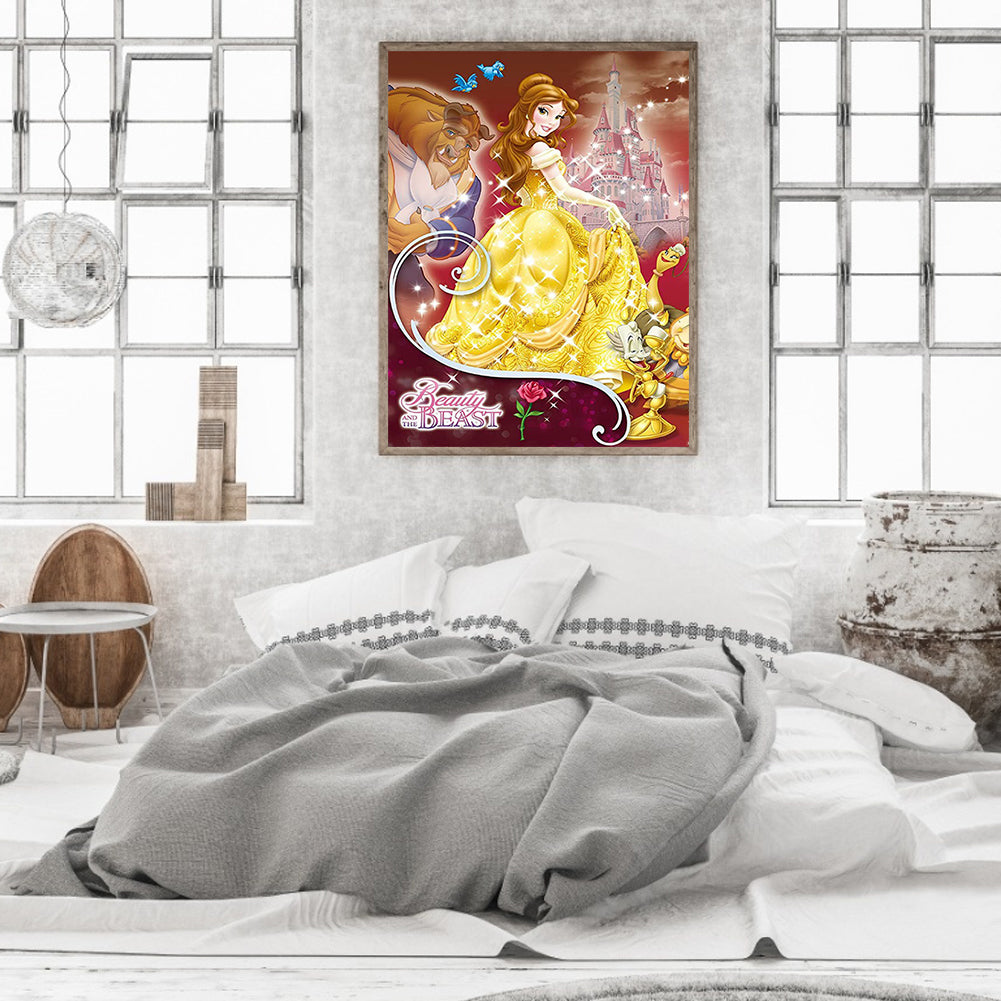 Princess Belle - Full Round Drill Diamond Painting 30*40CM