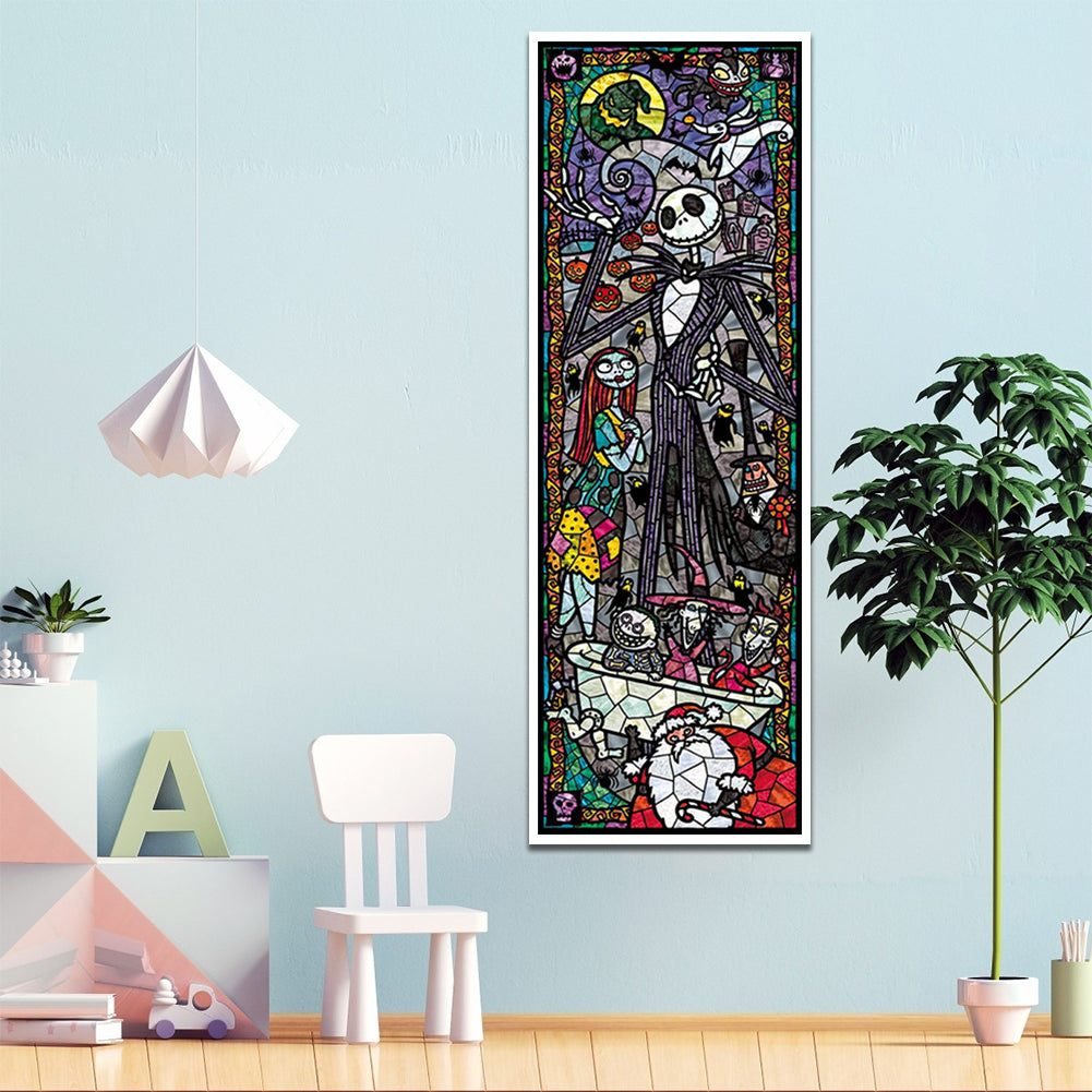 Stained Glass Disney - Full Round Drill Diamond Painting 30*80CM