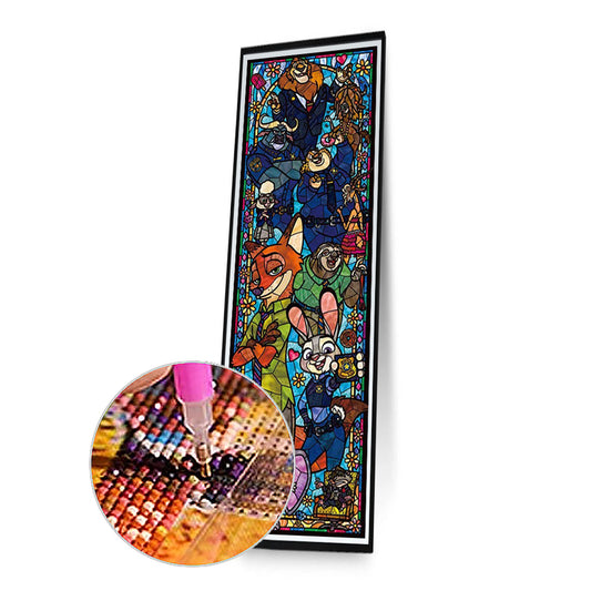 Stained Glass Disney - Full Round Drill Diamond Painting 30*80CM