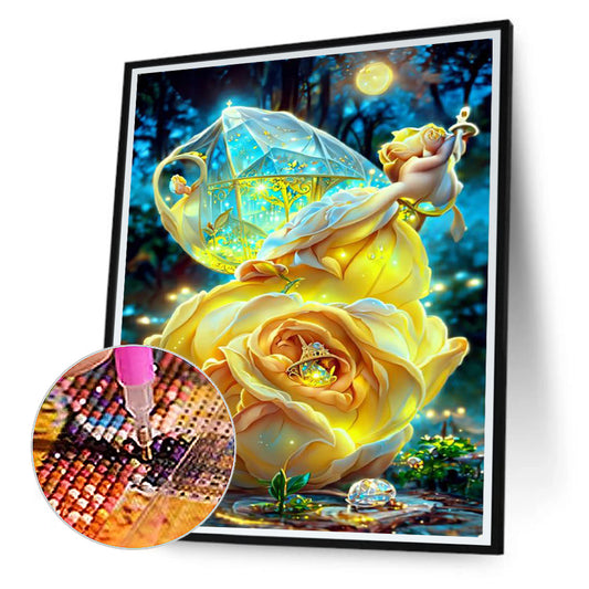 Bouquet Flowers - Full Round Drill Diamond Painting 30*40CM