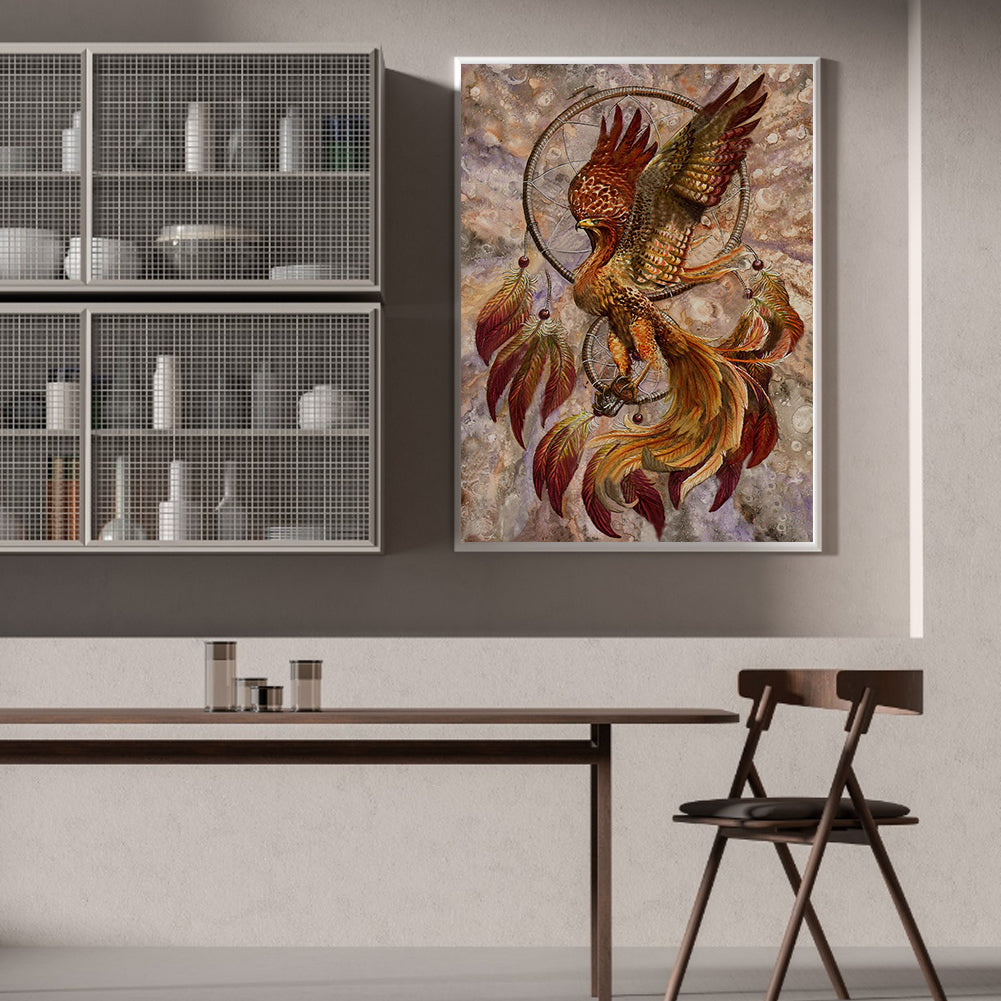 Phoenix Dream Catcher - Full Square Drill Diamond Painting 30*40CM