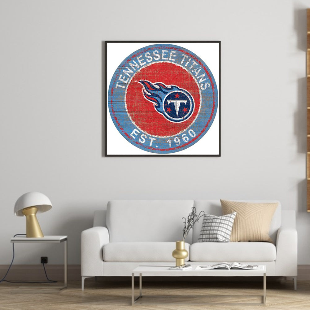 Tennessee Titans Football Team - Full Round Drill Diamond Painting 30*30CM