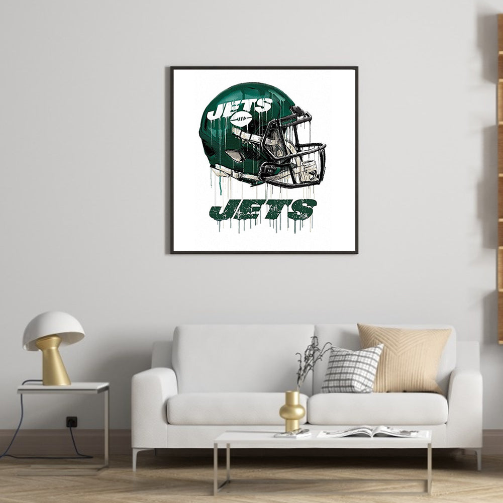 New York Jets Football Team - Full Round Drill Diamond Painting 40*40CM