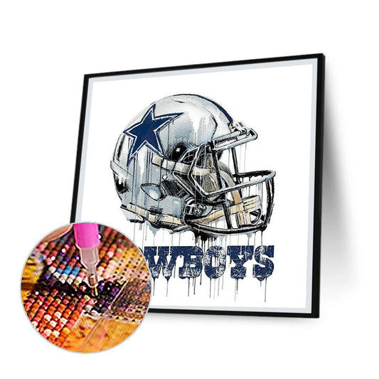 Dallas Cowboys - Full Round Drill Diamond Painting 50*50CM