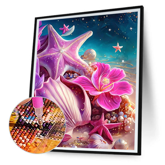 Beach Rainbow Stone - Full Round Drill Diamond Painting 30*40CM