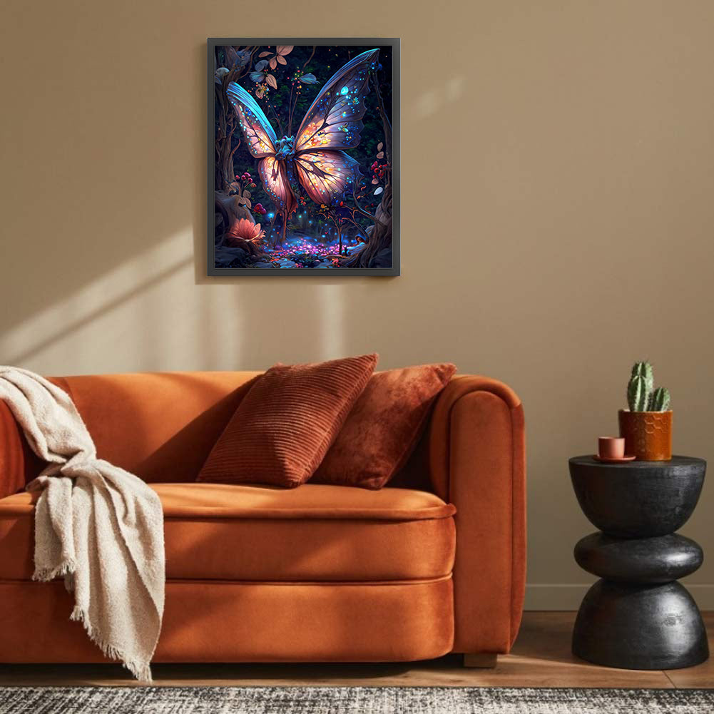 Dream Butterfly - Full Round Drill Diamond Painting 30*40CM