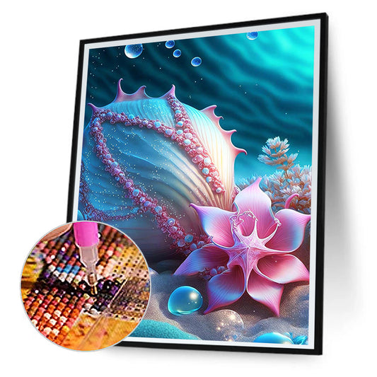 Sea Shell - Full Round Drill Diamond Painting 30*40CM