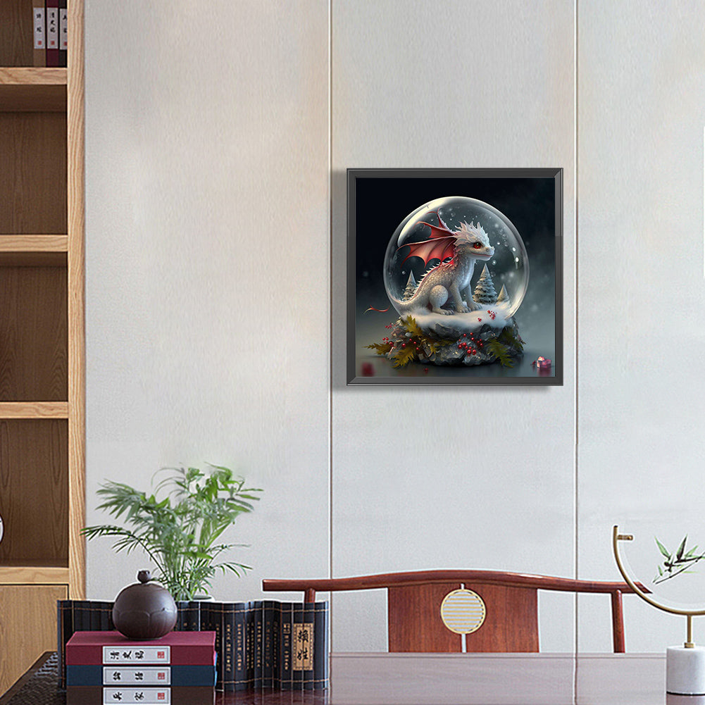 12 Zodiac Crystal Ball Dragon - Full Round Drill Diamond Painting 30*30CM