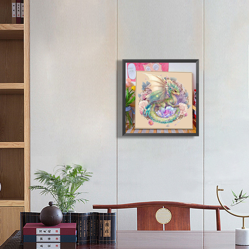 Dragon - Full Round Drill Diamond Painting 30*30CM