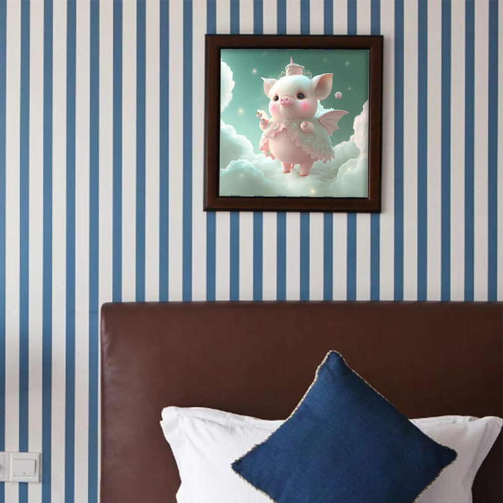 Dream Fat Pig - Full Round Drill Diamond Painting 30*30CM