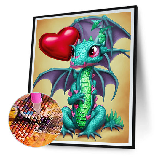 Cartoon Pterosaur - Full Round Drill Diamond Painting 30*40CM