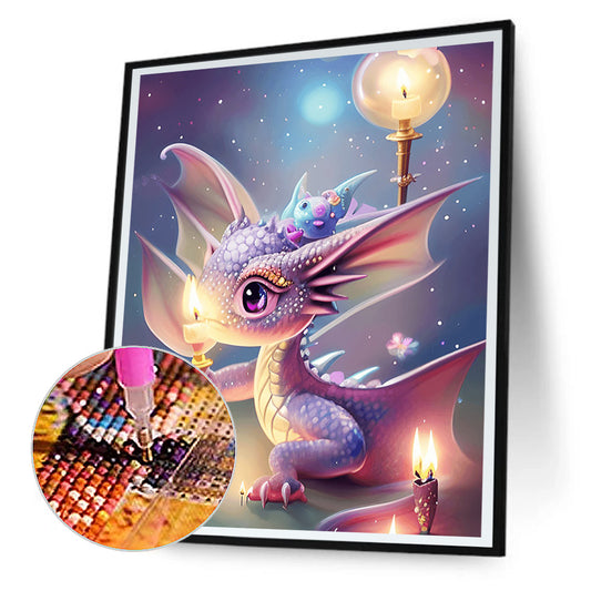 Cartoon Pterosaur - Full Round Drill Diamond Painting 30*40CM