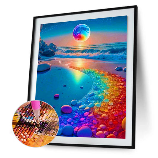 Rainbow Beach - Full Round Drill Diamond Painting 30*40CM