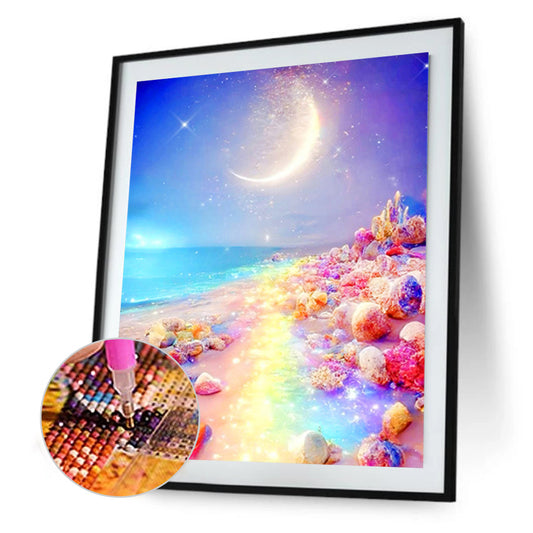 Rainbow Beach - Full Round Drill Diamond Painting 30*40CM