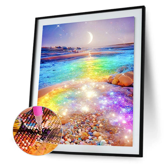 Rainbow Beach - Full Round Drill Diamond Painting 30*40CM