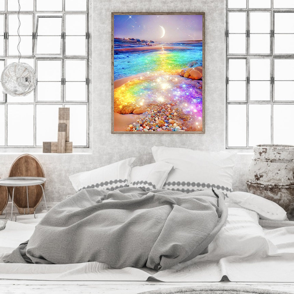 Rainbow Beach - Full Round Drill Diamond Painting 30*40CM