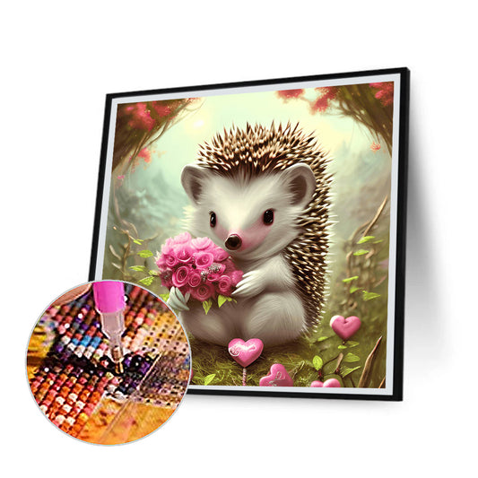 Hedgehog - Full Round Drill Diamond Painting 30*30CM