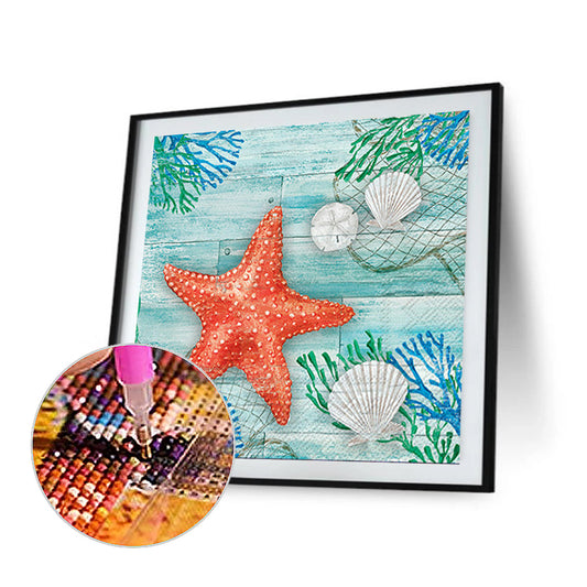 Sea Starfish - Full Round Drill Diamond Painting 40*40CM