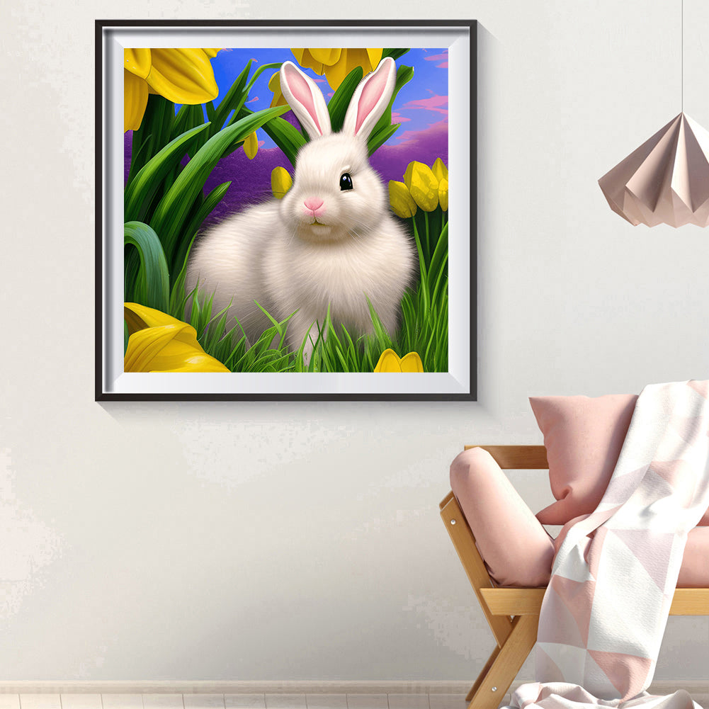 Easter Bunny - Full Round Drill Diamond Painting 30*30CM