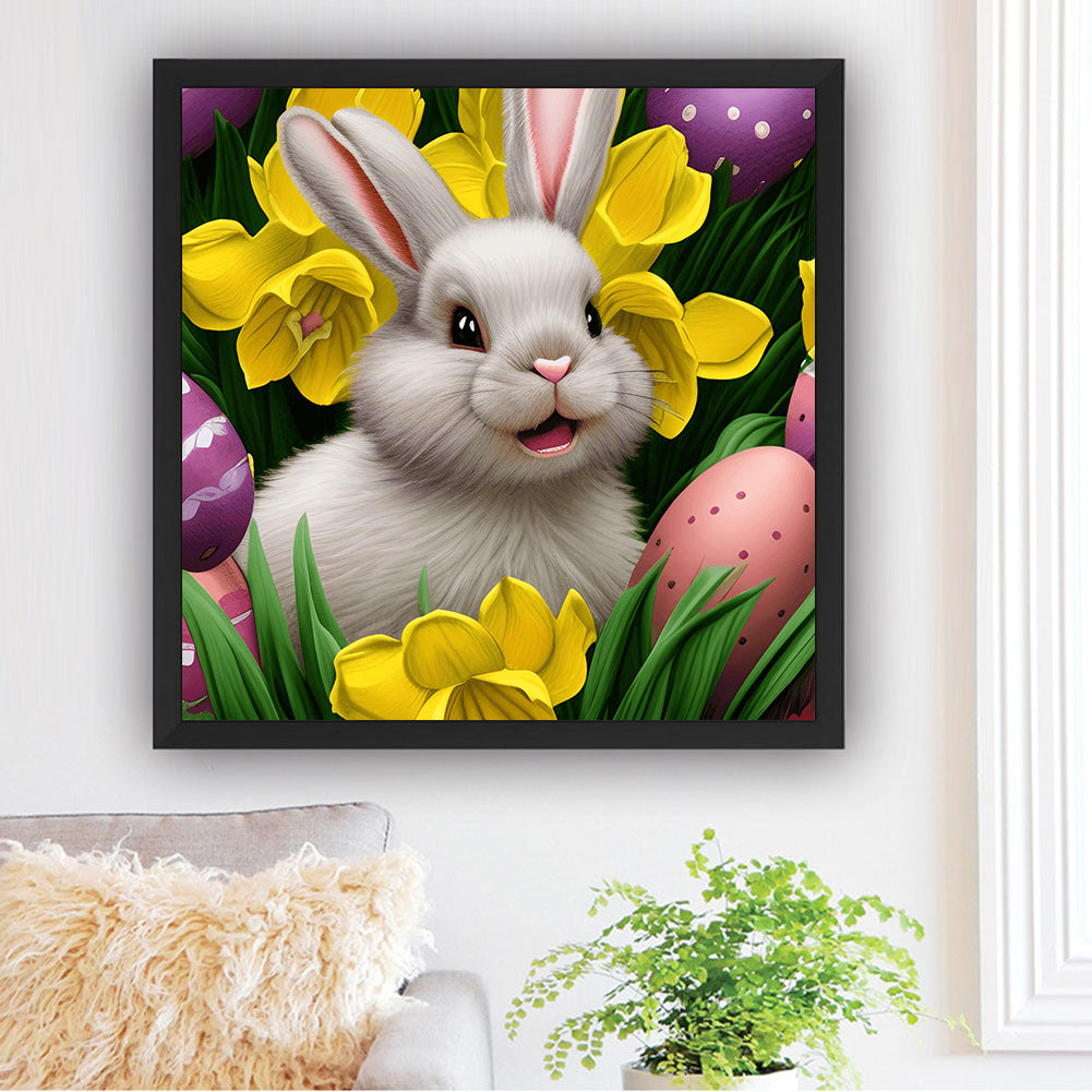 Easter Bunny - Full Round Drill Diamond Painting 30*30CM