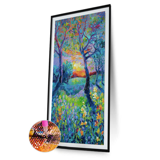 Autumn Forest - Full Round Drill Diamond Painting 30*45CM