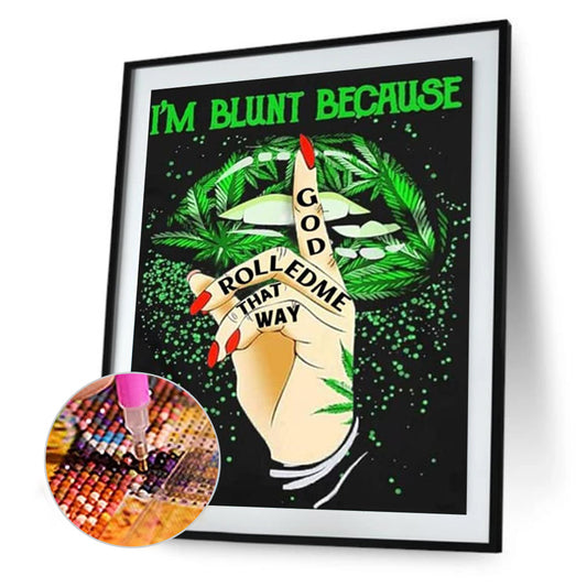 Marijuana Leaf - Full Round Drill Diamond Painting 30*40CM