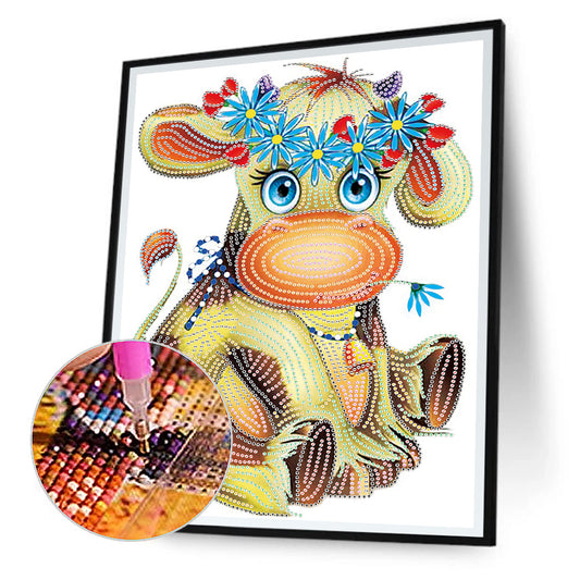 The Cow - Special Shaped Drill Diamond Painting 30*40CM