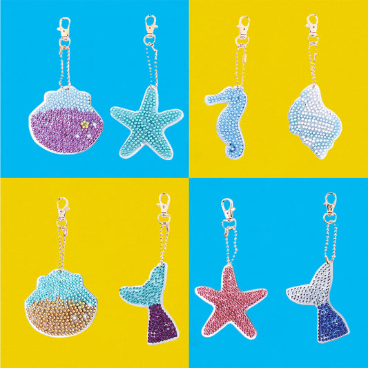 DIY Keychains Craft 24pcs Sea Shell