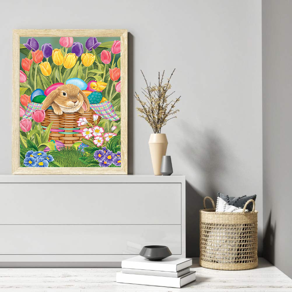 Easter Bunny - Full Round Drill Diamond Painting 30*40CM