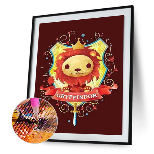 Harry Potter School Of Witchcraft And Wizardry Coat Of Arms - Full Round Drill Diamond Painting 30*40CM