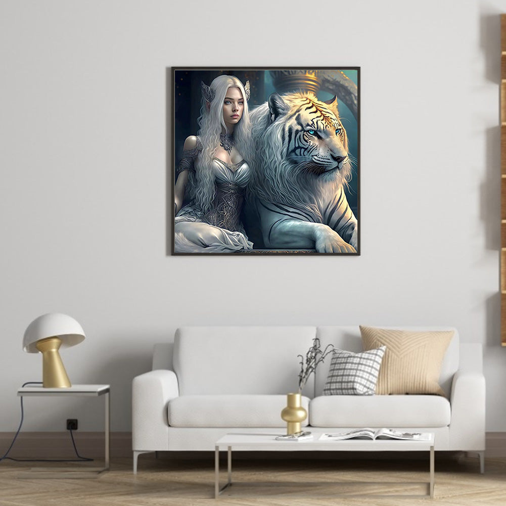 Beauty And The Beast - Full Round Drill Diamond Painting 40*40CM