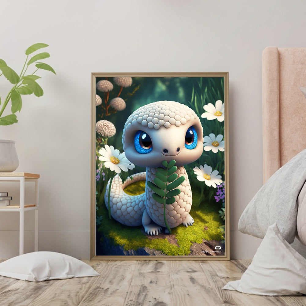 Little Dragon - Full Round Drill Diamond Painting 30*40CM