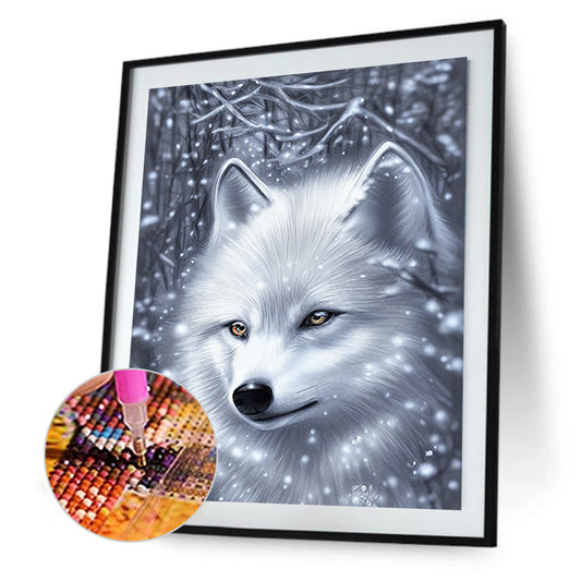 Arctic Wolf - Full Round Drill Diamond Painting 30*40CM