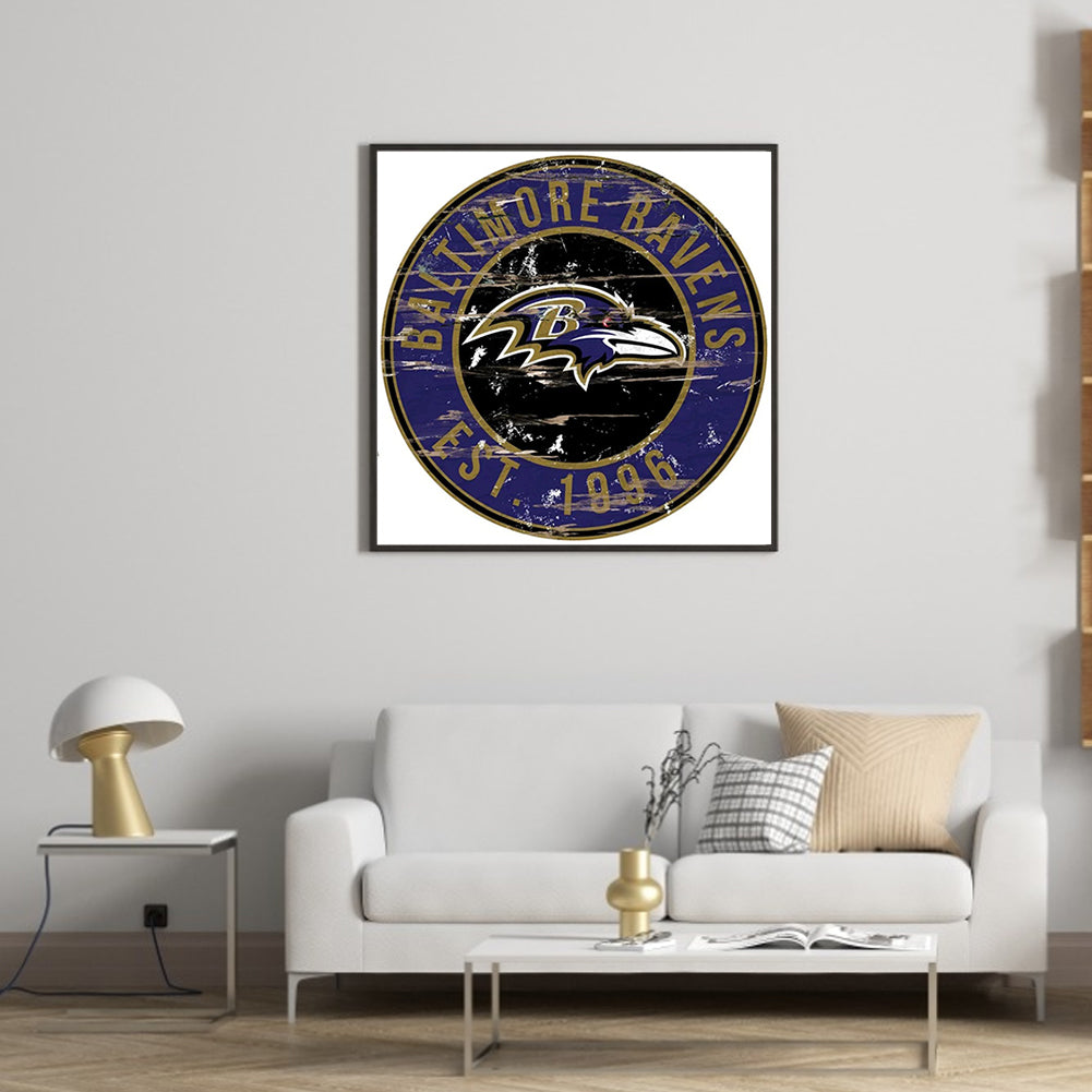 Baltimore Ravens - Full Round Drill Diamond Painting 30*30CM